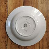 Vintage hollow plates Almond green Badonviller