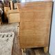 Vintage Art Deco chest of drawers – Curved burl wood front