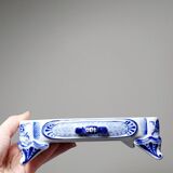 Rare and unique Gzhel porcelain travel chess set by Yuri Garanin