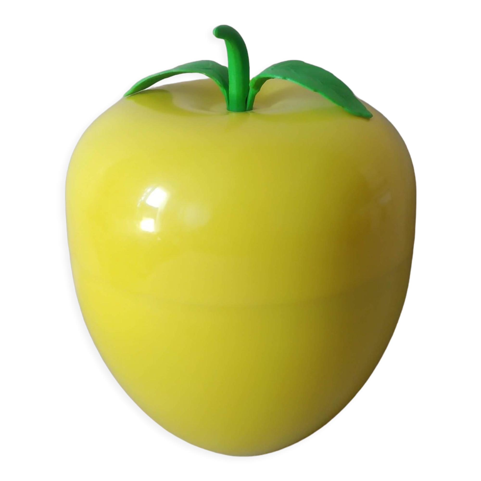 Seau à glaçons pomme jaune Veropam vintage 70's