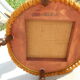 Chaise en noyer et velours franges assorties couleur or