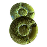 4 plates artichoke gien