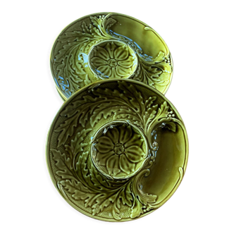 4 plates artichoke gien