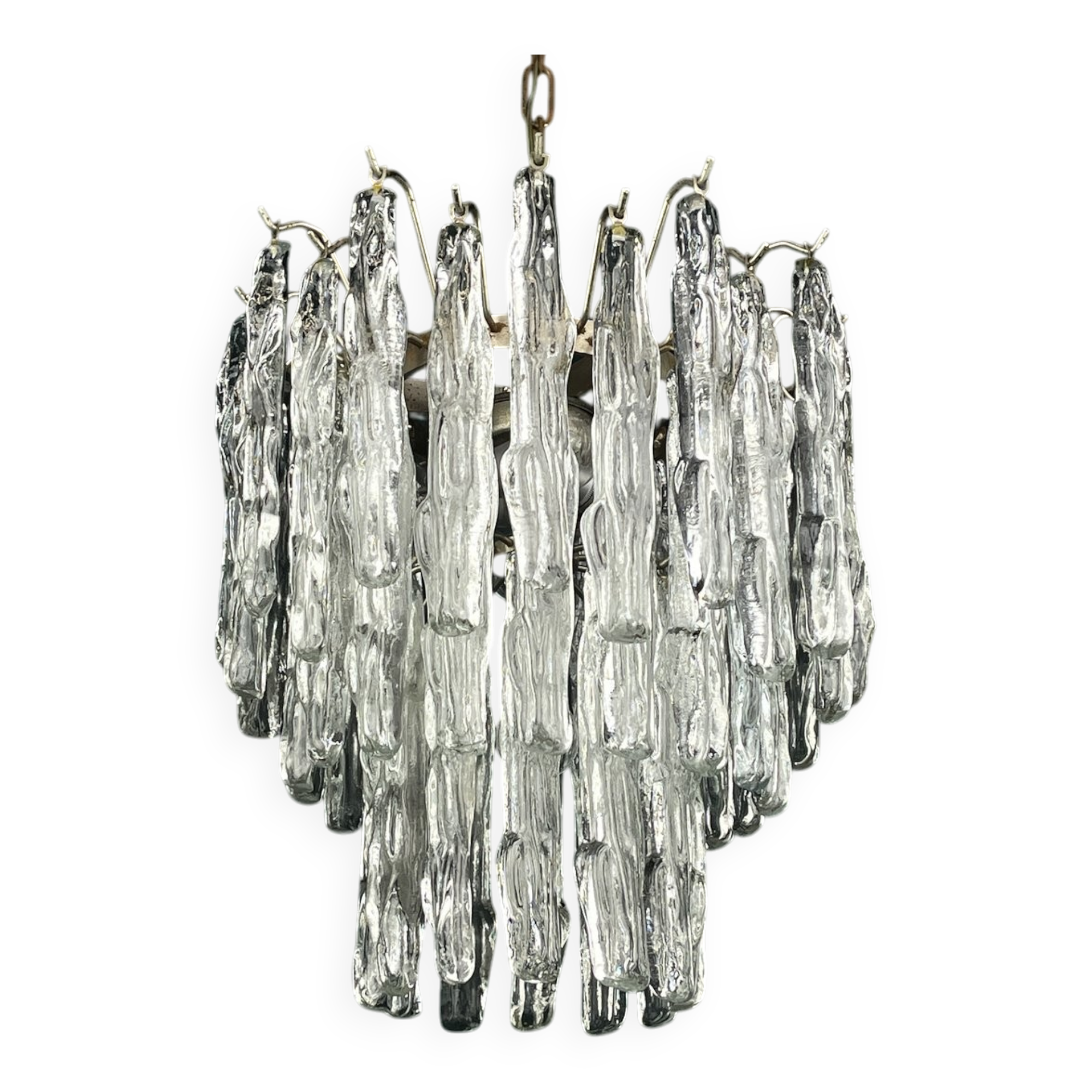 Murano glass chandelier attributed to J. Kalmar, Austria, 1960s.