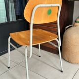 Old vintage adult school chair