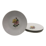 Hutschenreuther Arzberg-Bavaria Germany, 4 Porcelain dessert plates