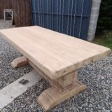 Solid oak monastery table