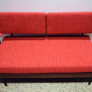 Mid-century Italian sofa bed in corduroy fabric