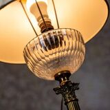 Vintage Prewar Table Lamp with Light Shade, 1930s
