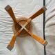 Tabouret design scandinave bois et corde 1970