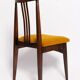 Beech chair with ochre boucle upholstery in mid-century style, Mr. Zielinski, Europe, 1960s.