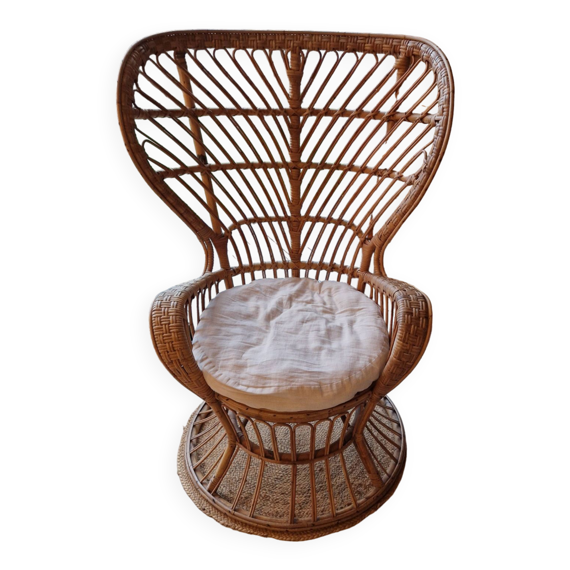 Gio Ponti wicker armchair