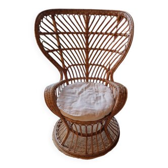 Gio Ponti wicker armchair