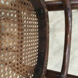 4 old wooden bistro chairs