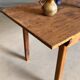 Old wooden table, farmhouse style, dining table.