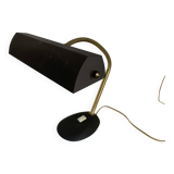 Vintage 1960s Aluminor black and gold banker's desk lamp - 45cm