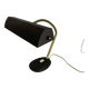 Lampe de banquier Aluminor en métal noir et doré, 1960