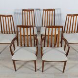 Mid-Century Teak and Fabric Dining Chairs by Leslie Dandy for G-Plan, 1960s, Set of 6