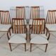 Chaises de salle à manger en teck et tissu du milieu du siècle par Leslie Dandy pour G-Plan, années 1960, lot de 6