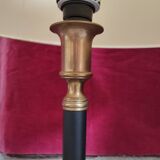 Living room lamp in gilded and black bronze