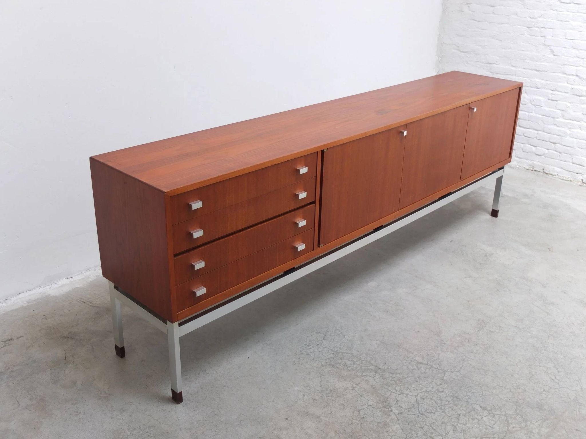 Large modernist sideboard by Werner Wölfers for V-Form, 1960s