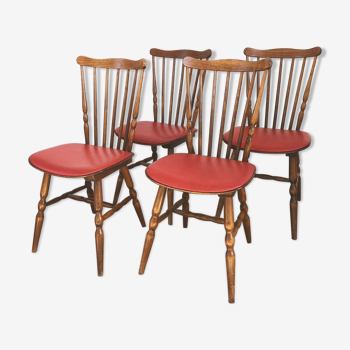 Série de 4 chaises bistrot Baumann