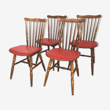 Series of 4 Baumann bistro chairs
