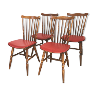 Series of 4 Baumann bistro chairs