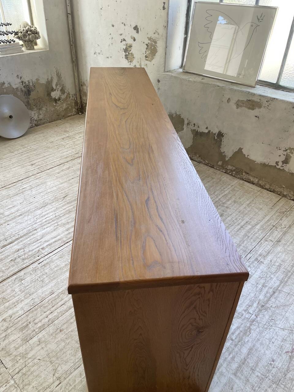 XXL golden oak craft furniture from the 50s