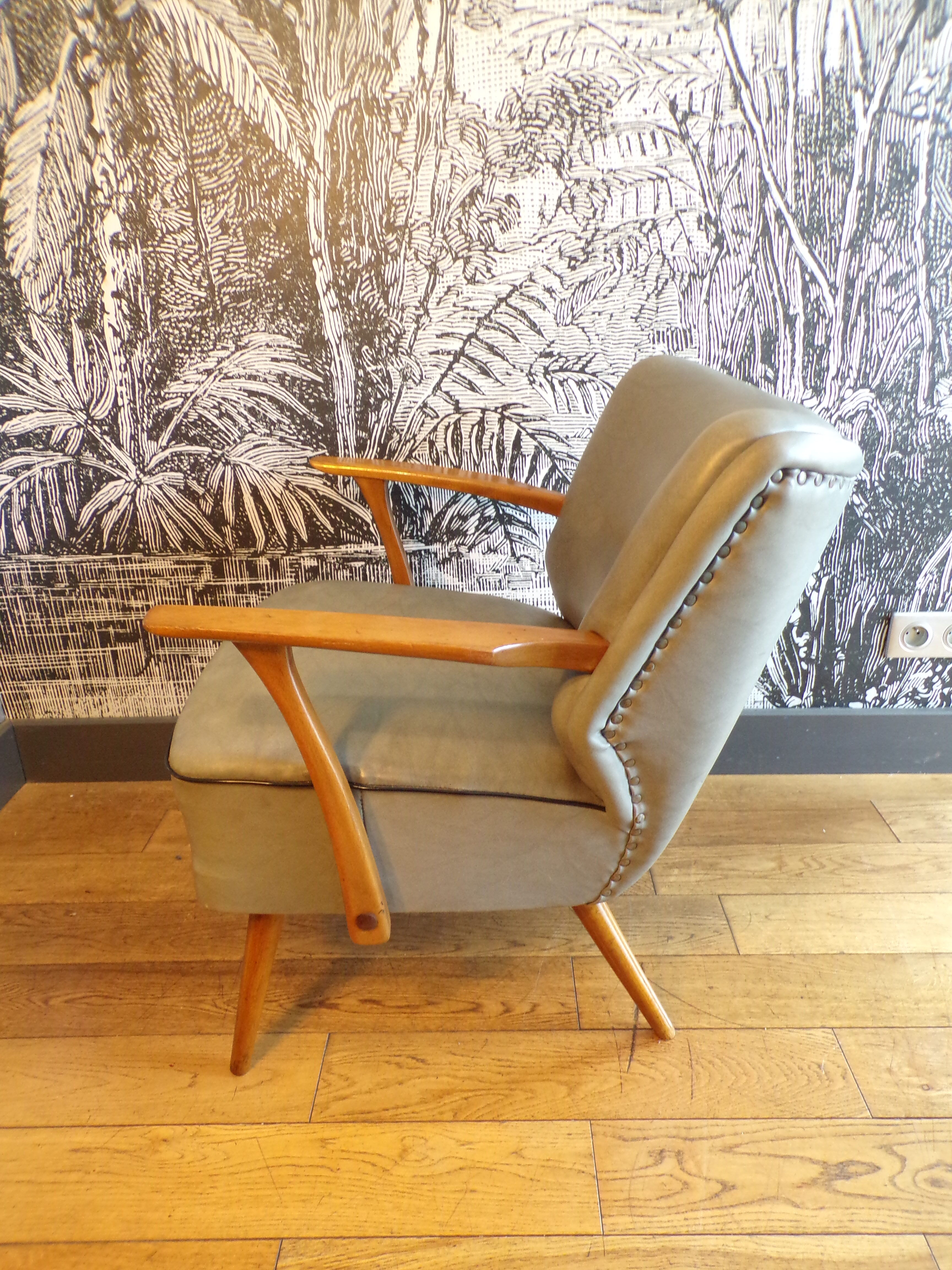 Vintage cocktail armchair 1950