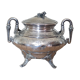 950 silver sugar bowl Minerva Guilloche (455 gr)