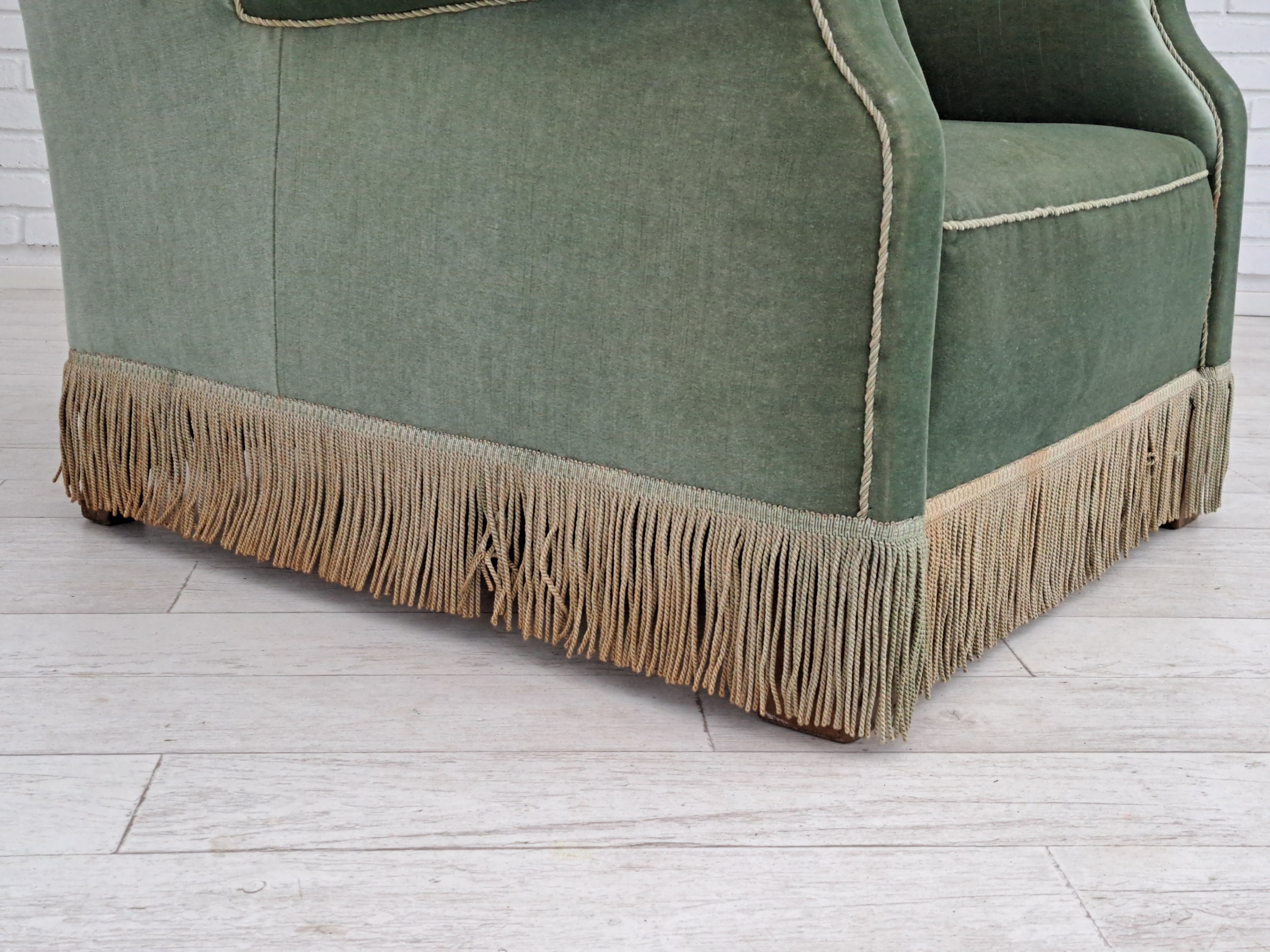 60s, Danish design by Fritz Hansen lounge chair, original condition