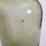 Blown and bubbled glass vase