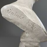 Plaster bust of a man