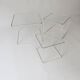 Ensemble de trois tables gigognes design Max Sauze 1970