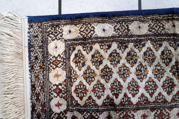 Tapis vintage en soie fait main Sivas 30cm x 66cm - 1C1011