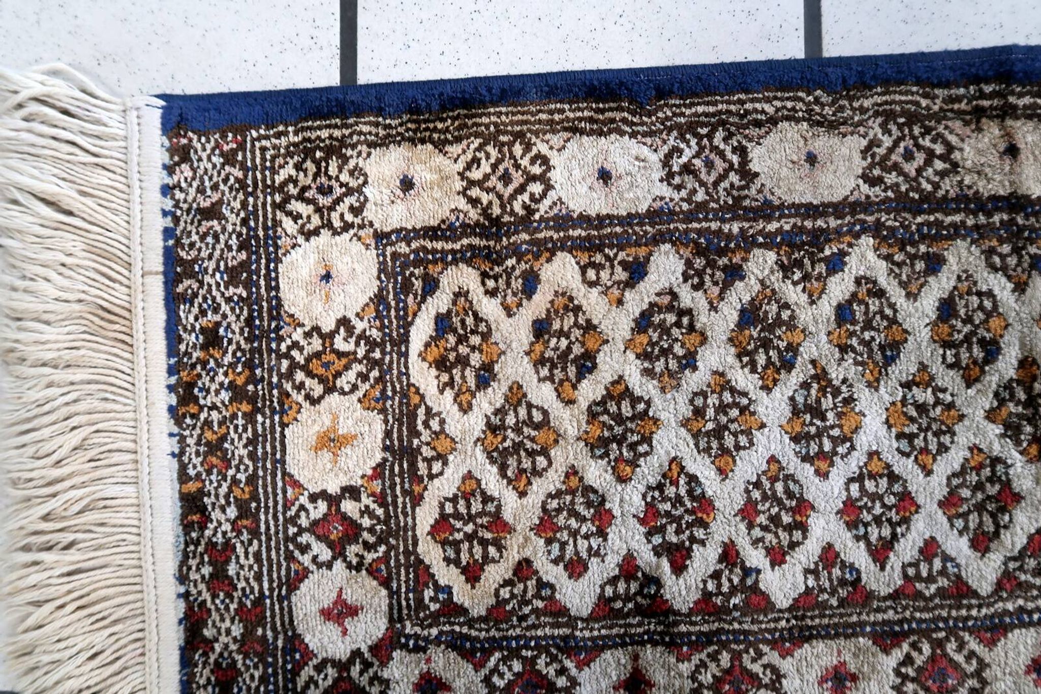 Tapis vintage en soie fait main Sivas 30cm x 66cm - 1C1011