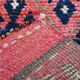 3x9 navy blue & pink turkish runner rug 79x272cm