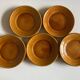 Set de 5 assiettes XS en terre vernissée de Biot 1960