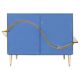 Italian Sideboard Covered In Blue and Orange Murano Mirrored Glass