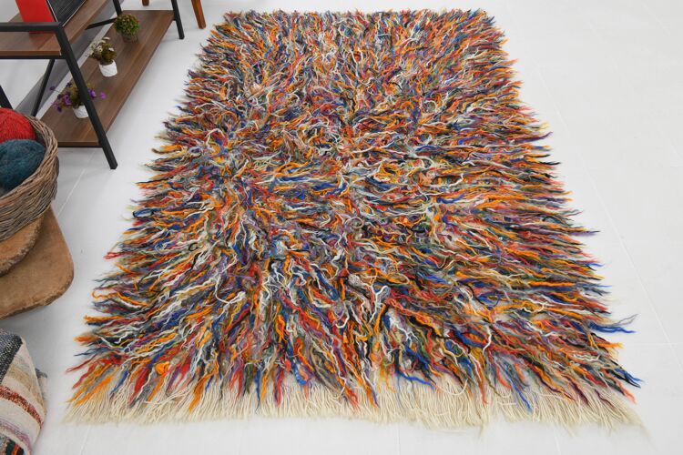 Tapis en laine faite à la main, 145x230cm