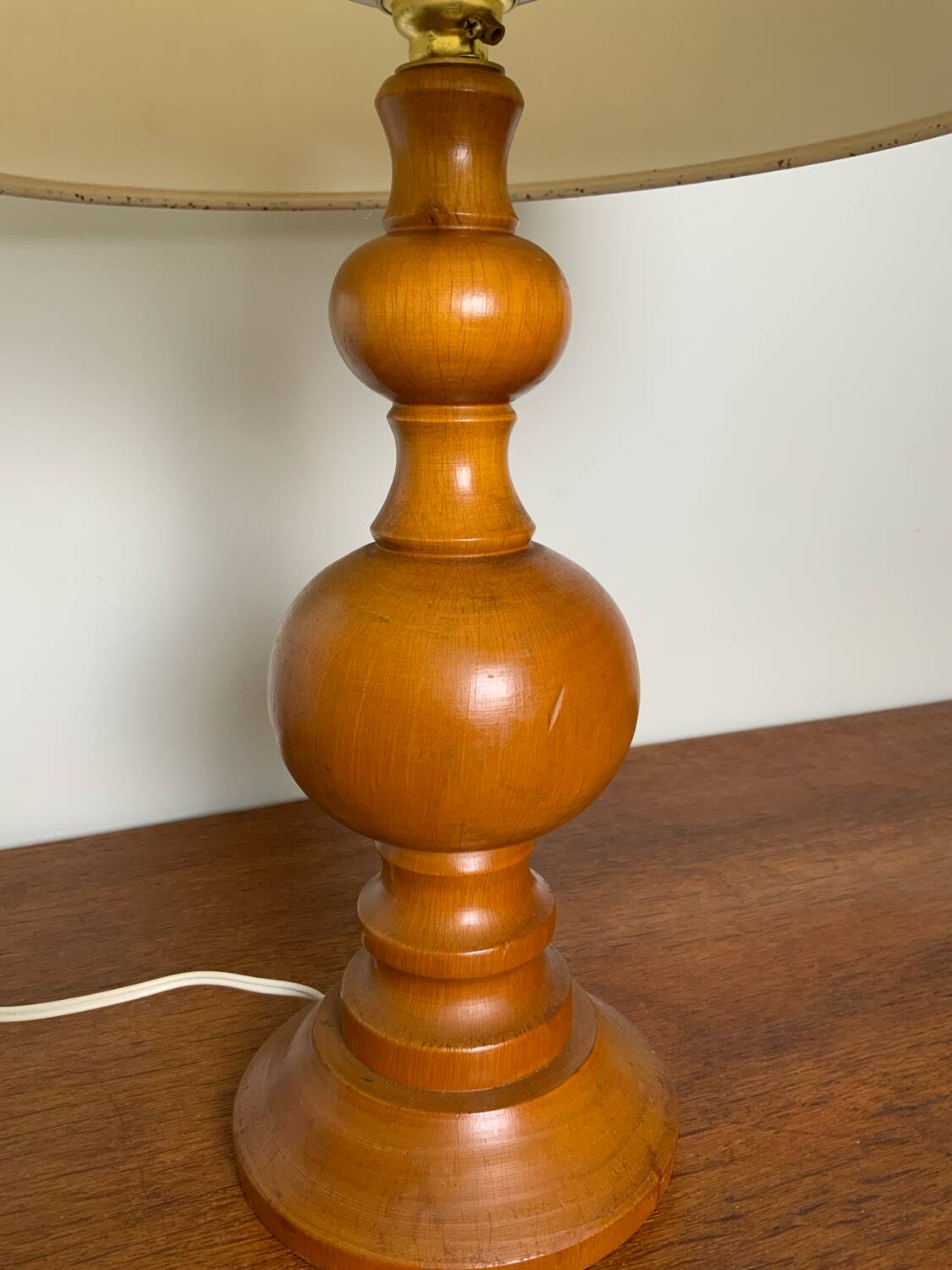 Vintage wooden lamp
