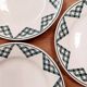 3 assiettes plates terre de fer - Saint Amand