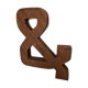 Lettre industrielle "&" en fer