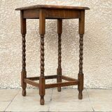 Side table in the countryside style in turned wood