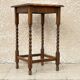 Side table in the countryside style in turned wood