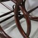 Rocking chair and his foot rest, in beech 1900