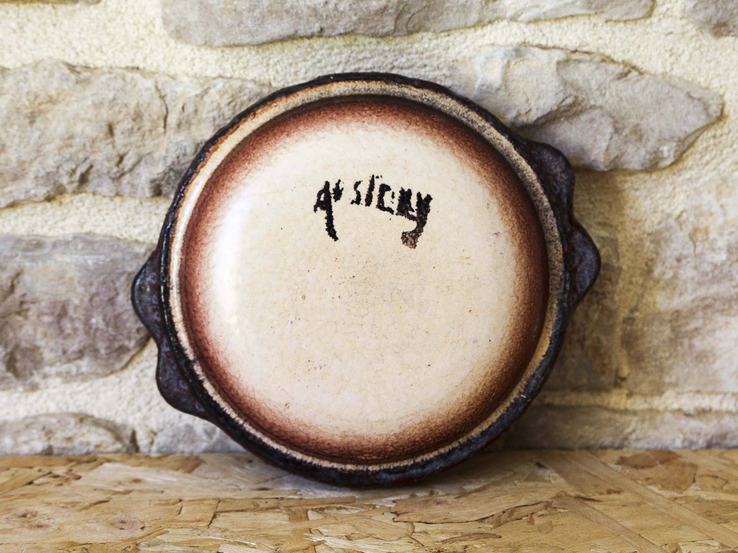 Empty ceramic pocket cup by Jean Austruy