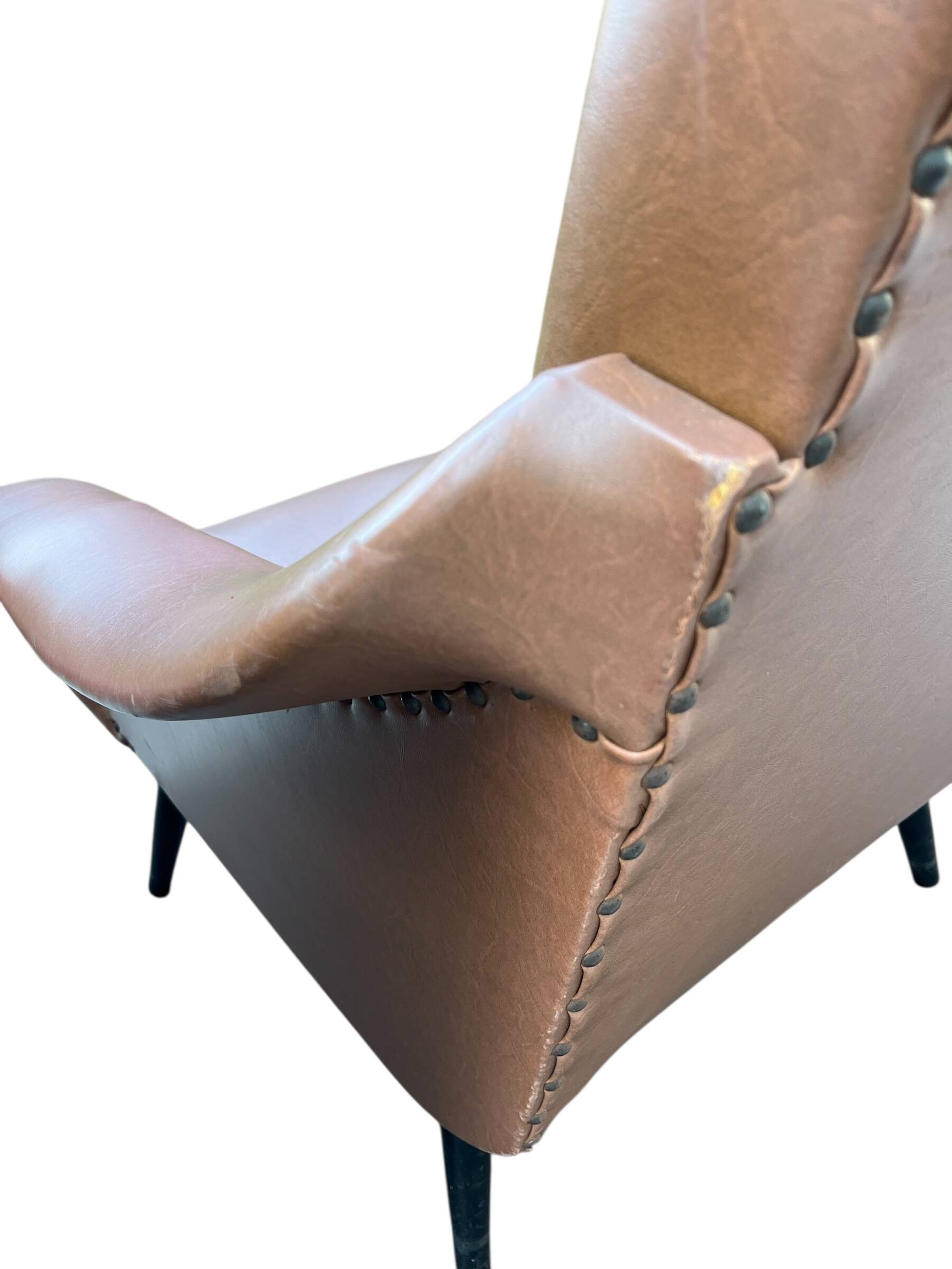 2 Vintage Armchairs - Mid Century Modern Style