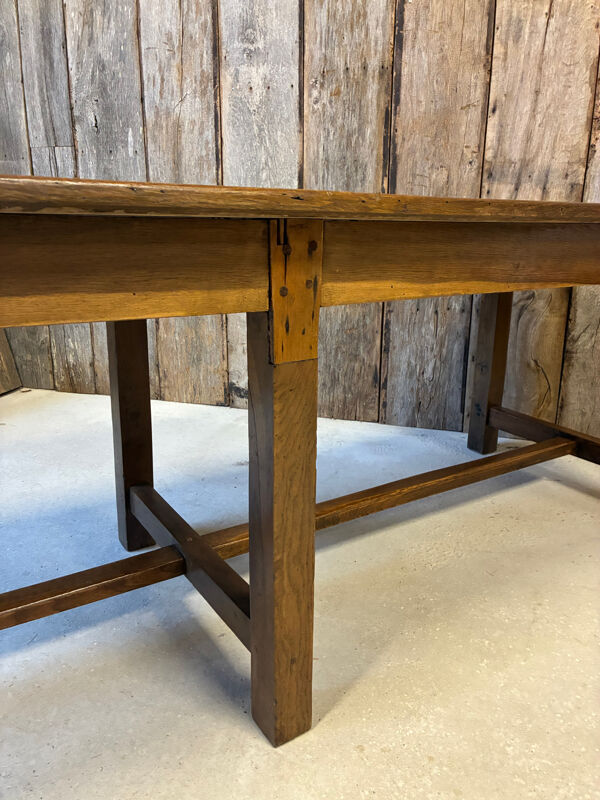 Table de ferme XXL 6 pieds en chêne massif
